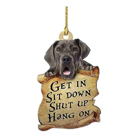 

[Clearance sale!]Car Accessories Hanging Pendant Car Dog Pendant Pendant Car Key Backpack Accessories Pendant Double-sided Cute Car Pendant