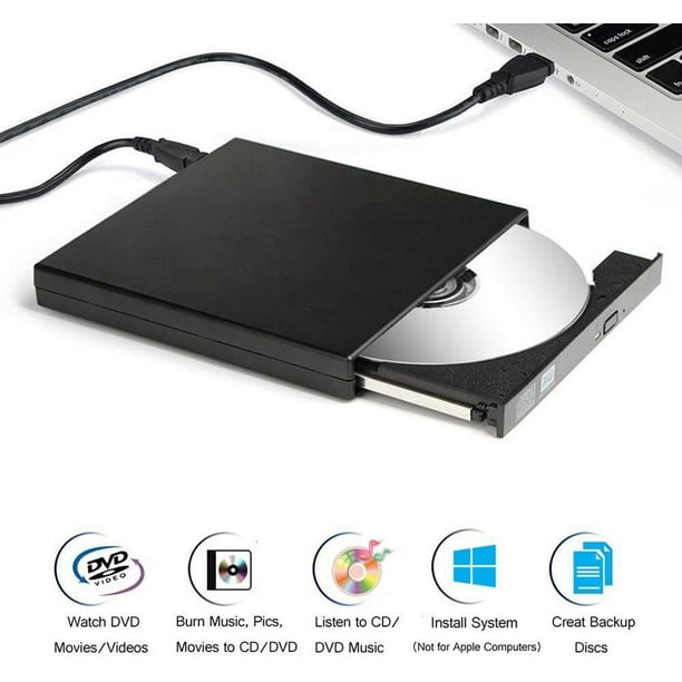 Lecteur DVD externe avec graveur de CD (combo), interface USB, CD