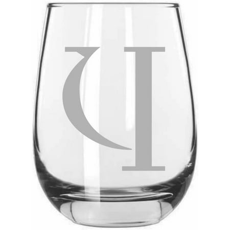 

Y Celtic Monogrammed Etched 15.25oz Libbey Stemless Wine Glass