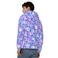 thumbnail image 4 of Naloa Blue Skull Daisy Men’s Hoodies, Zip up Hoodie, Sweatshirts,Hoodies for Men Sizes S-3XL-3X-Large, 4 of 5