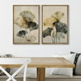 thumbnail image 4 of IDEA4WALL Framed Canvas Print Wall Art Set Abstract Ginkgo Leaf Illustration Minimalist Neutral Botanical Pattern Modern Art Elegant Vintage Wall Decor Minimal for Home Decor - Natural 24"x36"x2, 4 of 5