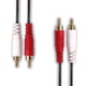 thumbnail image 3 of Cable de audio RCA Compuesto SatelliteSale 2-Male a 2-Male PVC negro 6 pies, 3 of 5