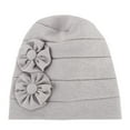 thumbnail image 2 of CEHVOM Women Solid Beading India Hat Muslim Ruffle Chemo Hat Beanie Wrap Cap, 2 of 5