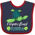 thumbnail image 3 of Inktastic Pompano Beach, Florida Happy Sea Turtle Boys or Girls Baby Bib, 3 of 4