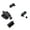 Black, variant on Single Head Catches Closures Glass Door Hinge Clamp Push To Open Touch Latches Furniture Hardware