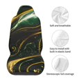 thumbnail image 5 of Pofeuu Green Marble Print Automotive Car Seat Covers Flat Cloth Full Set Seat Covers,Car Seat Covers front seats for Cars Trucks and SUVs(Two packs), 5 of 7