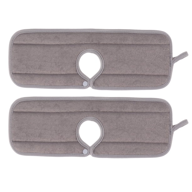Colector de goteo para manija de grifo, 2 piezas, alfombrilla para bandeja de grifo, alfombrilla lavable para grifo, alfombrilla protectora para fregadero creada magistralmente Jadeshay A