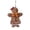 B, variant on Homellea Christmas Gingerbread Man Hanging Ornament, 3.54 Inch Resin Cookie Figure with Jute String, Santa Hat and Heart Apron for Xmas Tree, Wreath, Garland, Mantel and Holiday Decor