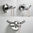 thumbnail image 3 of Kraus Bathroom Towel Hooks, Chrome, 3.56"L, 3 of 8