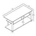 thumbnail image 3 of Mainstays Wood & Metal TV Stand, 3 of 3
