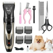 ifanze Dog Clippers Best Choice For Pets, Dog Clippers For Thick Fur Has Safe And Sharp Blade, Electric Dog Clippers Heavy Duty With Low Vibration, Wahl Dog Groom Clippers For All Pets, Black