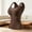 Brown, variant on Kctiaxy Tank Top for Women Sleeveless Lace V-Neck Built in Bra Tank Tops Fashion Solid Color Slim Fall/Winter Thermal Camisole Shirts