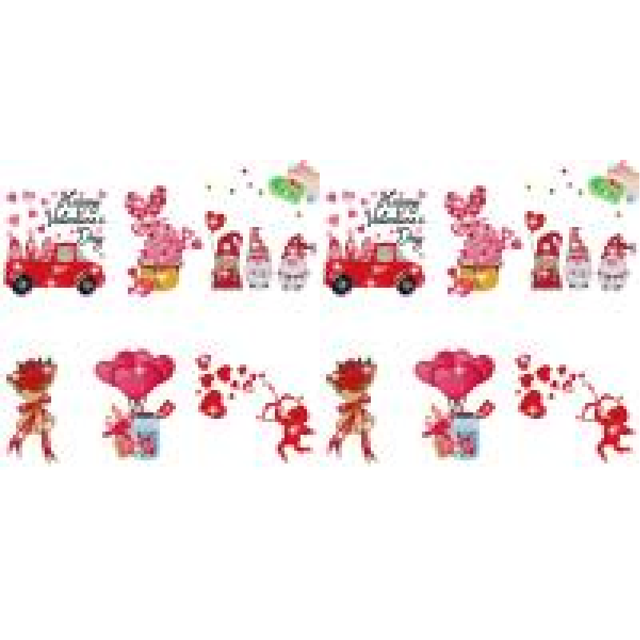 6 Pegatinas Mosaico Diamantes San Valentín Pegatinas Gemas para Regalo Y Niñas (gnomo)