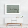 thumbnail image 2 of GALVESTON BOARDWALK - Galveston Texas Photography Beach Boardwalk Coast Ocean Waves Travel Poster Scenic White Framed Wall Art Print 16 x 24 inches, 2 of 3