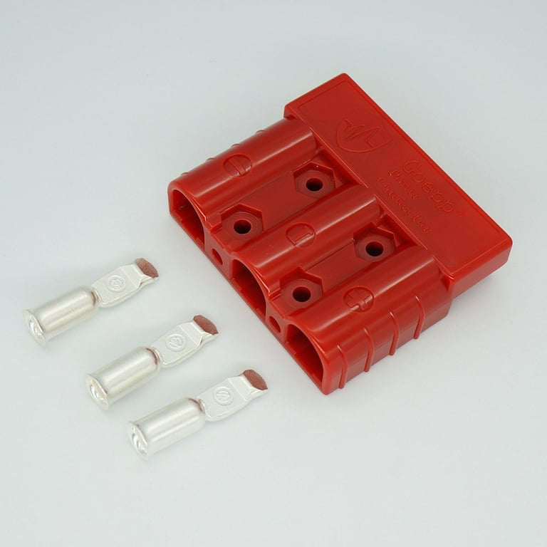 Leke 50A for Anderson Style 50A 3Pin Plug for DC/DC Charger and DC/DC  Wiring 