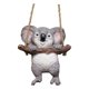 thumbnail image 2 of Colección de artesanías decorativas colgantes con forma de animales de jardín, regalo decorativo de resina para jardín. Koala estilo C, 2 of 8