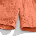 thumbnail image 3 of Diufon Men's Athletic Shorts Cotton Linen Drawstring Waisted Outdoor Sport Shorts Spring Summer Shorts with Pockets, 3 of 6