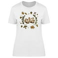 thumbnail image 1 of Autumn Floral Nature Squirrels Tee Women's -Image by Shutterstock, 1 of 2