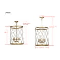 thumbnail image 4 of Safavieh Alair 18 In. Dia. Adjustable Pendant Lamp , Gold, 4 of 6