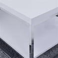 thumbnail image 4 of Steve Silver Lucia Metal Coffee Table in White and Chrome Metal, 4 of 6