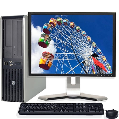Hp Desktop Computer Bundle Tower Pc Core 2 Duo Processor 4gb Ram