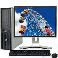 HP Desktop Computer Bundle Tower PC Core 2 Duo Processor 4GB RAM 160GB Hard Drive DVD-RW Wifi with Windows 10 and a 19" LCD Monitor-Refurbished Computer with 1 Year Warranty!