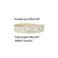 thumbnail image 3 of INSPIRE CHIC Women's Thin Nonporous Waist Belt Rectangle Buckle Plus Size Belts, 3 of 4