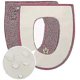 thumbnail image 4 of Almohadillas para asiento de inodoro gruesas y lavables de felpa cálida con asa y cremallera, 4 of 5