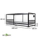 thumbnail image 2 of REPTI ZOO Terrario de Vidrio para Reptiles, Grande, Doble Puerta Frontal Antiescapes, 120cmX45cmX45cm, Acua Terrario de Cristal, Reptile Enclosure Knock-Down, Terrario Reptiles, Anfibios REPTI ZOO Terrario Knock down RK, 2 of 11