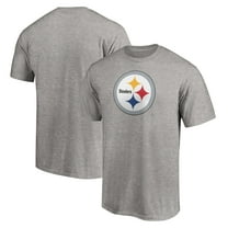 Men's Fanatics Heather Gray Pittsburgh Steelers Primary Logo T-Shirt