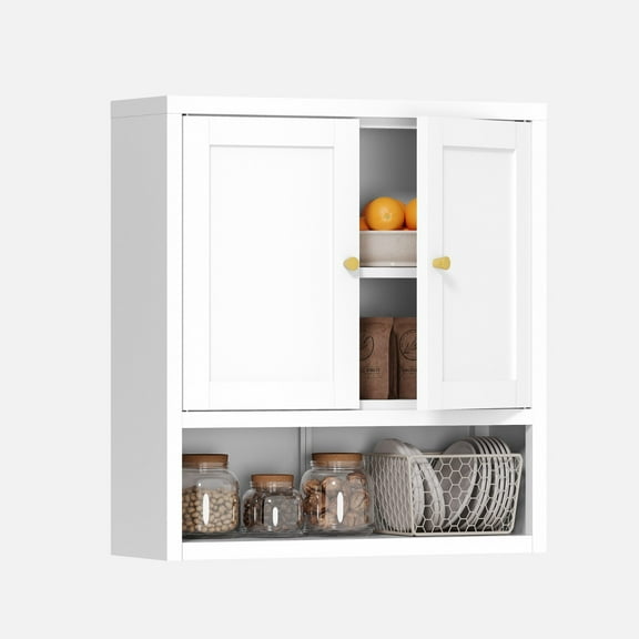 Cofar Metal Bathroom Cabinet Wall Mounted With Doors for Bathroom, Laundry Room