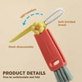 thumbnail image 4 of 3 in 1 Multifunctional Cleaning Brush, Crevice Cleaner for Bottle Gap Tight Spaces, Portable Cup Lid Cleaner (6 PCS), 4 of 8