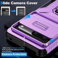 thumbnail image 3 of Funda para GANGXUN Google Pixel 7 - Soporte metálico, Función magnética, Morado, 3 of 5
