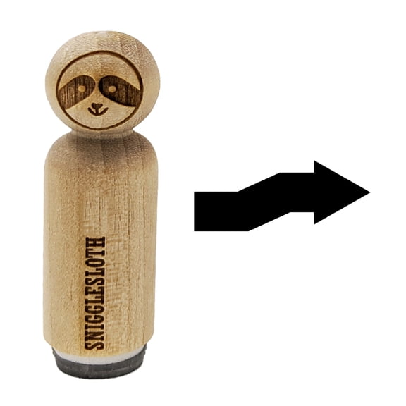 Cute Crooked Arrow Solid Rubber Stamp for Scrapbooking Crafting Stamping - Mini 1/2 Inch