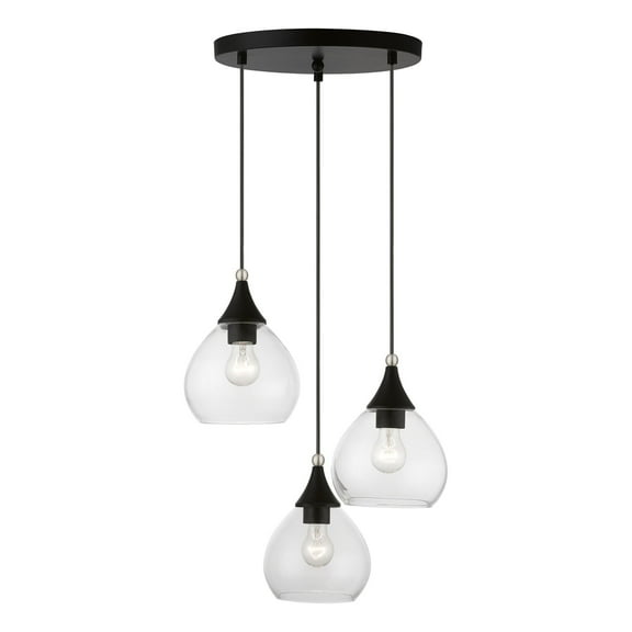 Livex Lighting - Catania - 3 Light Pendant In Transitional Style-15 Inches Tall