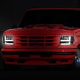 thumbnail image 4 of DNA Motoring For 92-96 Ford F150 F250 F350 Bronco LED DRL Headlight Bumper Corner Lamps Black/Amber, 4 of 11