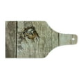 thumbnail image 2 of Safari Cutting Board, Siberian Tiger Eye Looking Through Wooden Peep Hole in Spy Predator Big Cat Wild Print, Decorative Tempered Glass Cutting and Serving Board, Wine Bottle Shape, Tan, by Ambesonne, 2 of 5