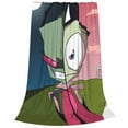 thumbnail image 3 of Galaxy Invader Zim Flannel Blanket Ultra-Soft Micro Fleece Throw Blanket For Bed Sofa Couch Car Office Unisex Adult Fuzzy Bed Blanket Cozy Kids Throw Blanket 40"x30", 3 of 8