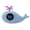 Blue, variant on Riousery Baby Bath Thermometer Digital Cartoon Cute Whale Water Temperature Measurement, Blue