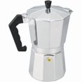 thumbnail image 1 of Moka Pot, 6 Cup Italian Coffee Maker, Italian Espresso Makers, Italian Moka Pot, for Gas and Ceramic Hobs, 300ml, Aluminum, Silver, 1 of 5
