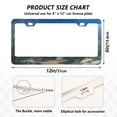 thumbnail image 2 of Aluminum License Plate Frame 2 Pack Car Exterior Accessory Car Tag Holder for Front Rear Plates Cars Decor The Dog Is Running, 2 of 7