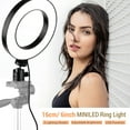 thumbnail image 6 of 16cm/6inch Mini LED Ring Light Fill-in Lamp USB Powered 3 Lighting Modes 11 Levels Adjustable Brightness with Flexible Ballhead Adapter for Live Streaming Online Video Selfie Facial Makeup, 6 of 9
