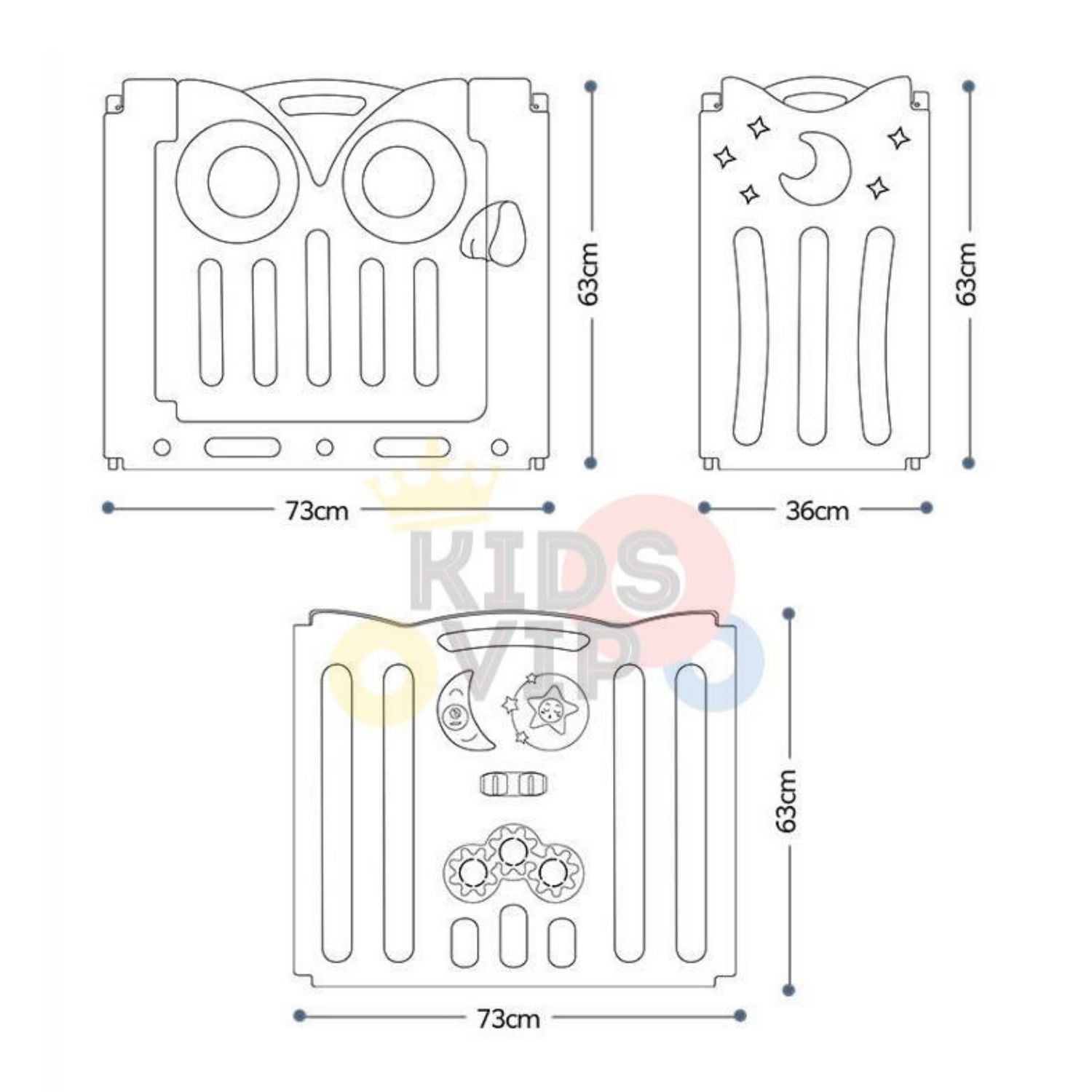 KidsVIP 20 Panels Indoor/Outdoor Foldable Playpen, Fence, Safety Play yard with Activity for Toddlers and Infants
