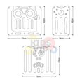 thumbnail image 4 of KidsVIP 16 Panels Indoor/Outdoor Foldable Playpen, Fence, Safety Play yard with Activity for Toddlers and Infants, 4 of 7