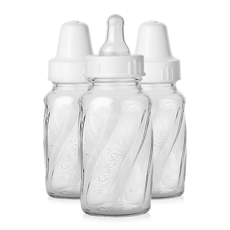 Evenflo Feeding Classic BPA-Free Glass Baby Bottles - 4oz, Clear, 3ct