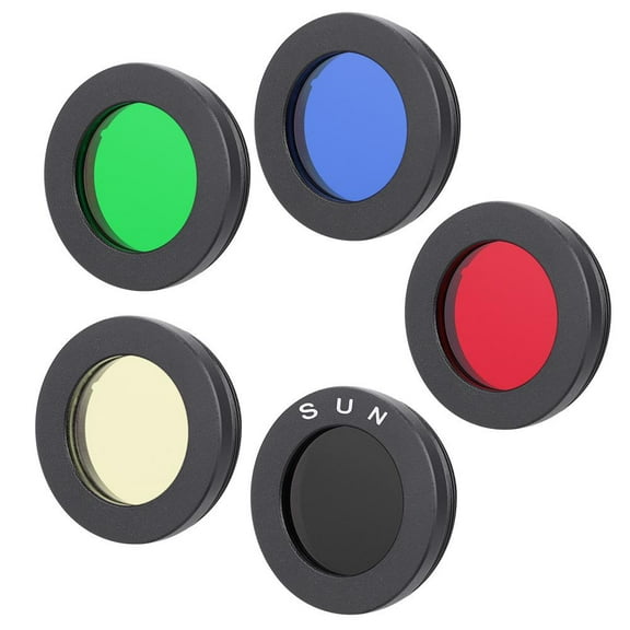 Tebru 1.25 /31.7mm Telescope Eyepiece Lens Color Filter for Moon Nebula Planet Sun, Eyepiece Lens Filter, Lens Color Filter