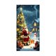 thumbnail image 2 of Adornos navideños, adornos navideños, 35 x 72 pulgadas, cubierta de puerta navideña, cortina de puerta navideña, decoración para puerta del día de Navidad y festival, cubierta de puerta de poliéster., 2 of 6