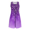 thumbnail image 5 of HomeGardon Nightgowns for Women,Summer Dresses Women Print with Pockets Sleep Shirts Sleeveless Sleepwear Pleated Front Nightshirt Round Neck Nightdress,S-XXL, 5 of 5