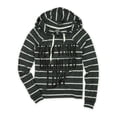 thumbnail image 2 of Camiseta adornada con capucha y rayas popover Ecko Unltd mujer negro extragrande, 2 of 2