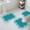 Aque, variant on Coastal Coral Bath Mat 3 Piece Bathroom Rug Set, Navy Blue Ocean Marine Nautical Beach Non Slip Bath Rug Contour Mat and Toilet Lid Cover, Absorbent Shower Mats Soft Bath Rugs and Mats Sets